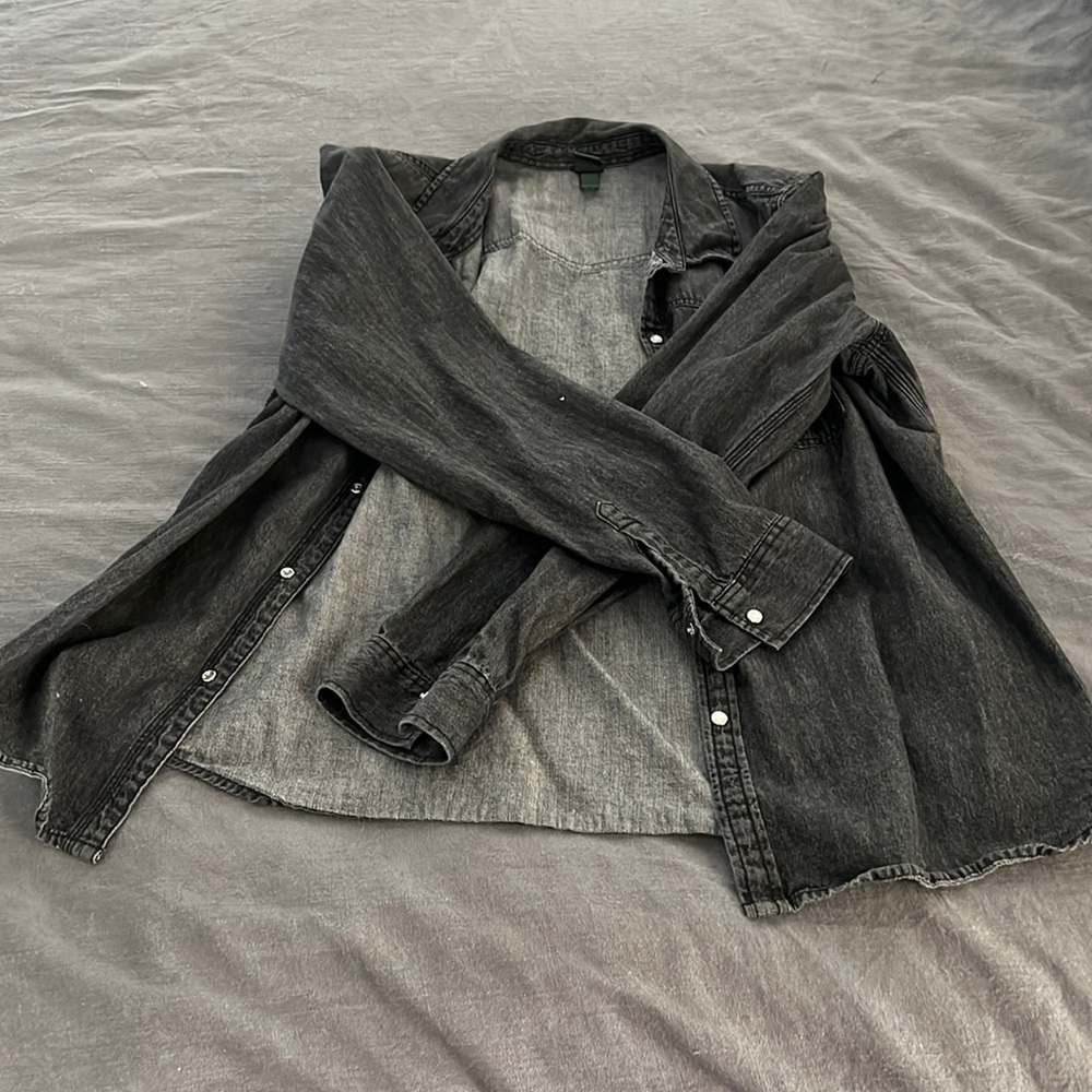 Wild fable black shacket size large